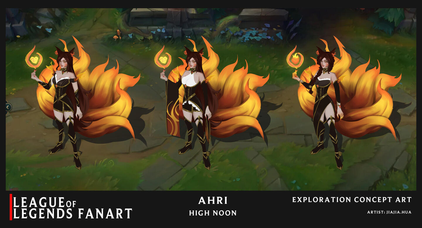 LoL - Ahri High Noon Concept
