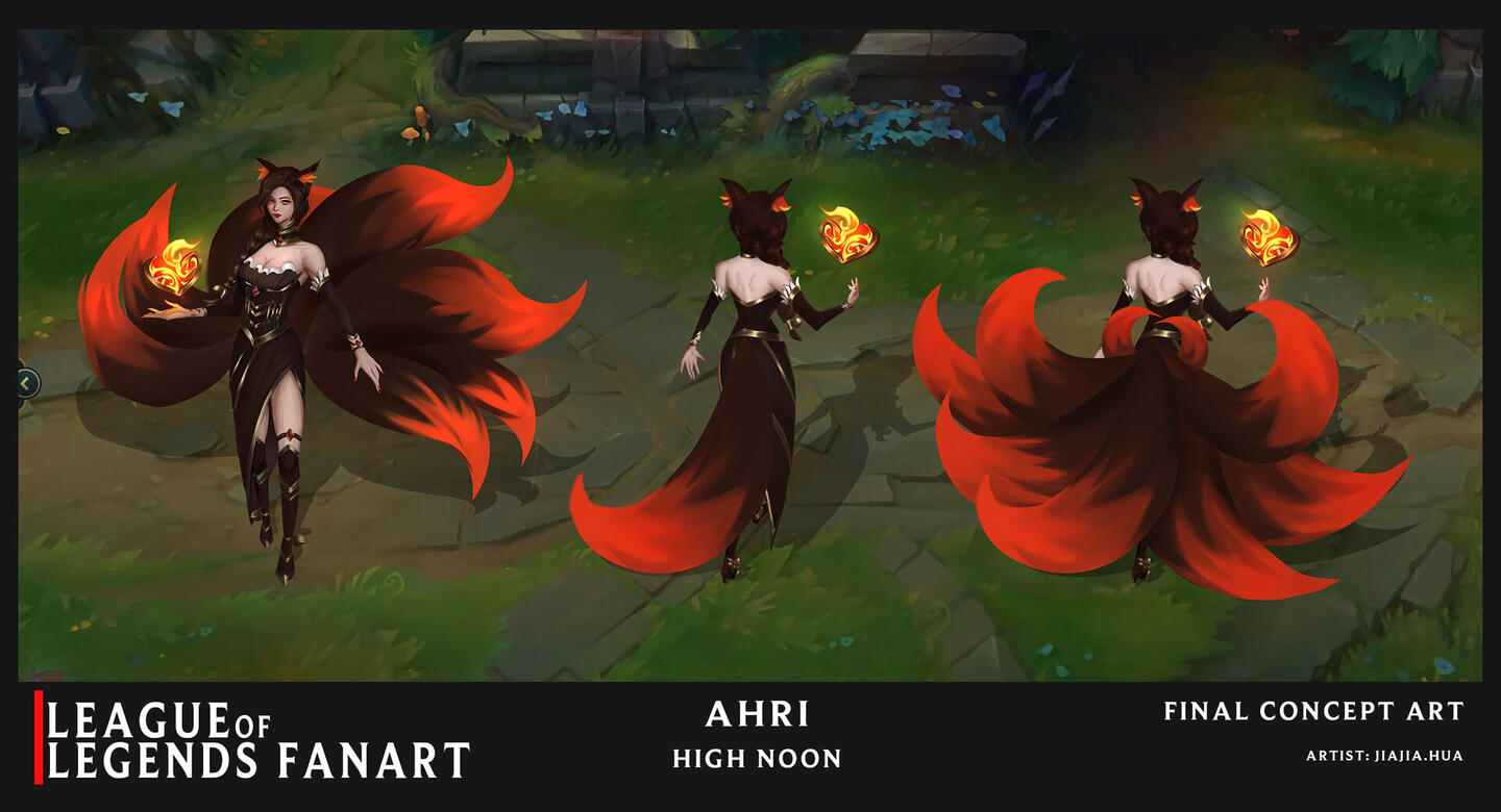 LoL - Ahri High Noon Concept