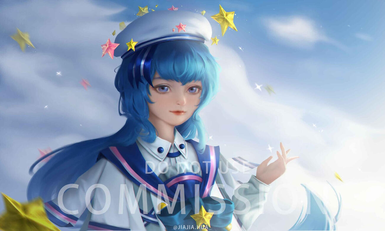 Sena Aru (VTuber) Illustration (Comm)